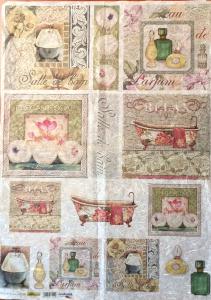 Papier ryżowy 50x70cm 020M łazienka