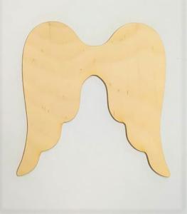 Skrzydła anioła sklejka 7x7cm  A-D