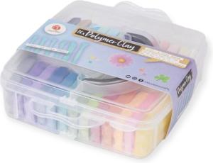 Zestaw 26 glina polymer + zestaw narzędzi do rzeźbienia