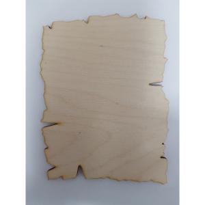 Deska prostokątna postrzępiona sklejka 12x9cm