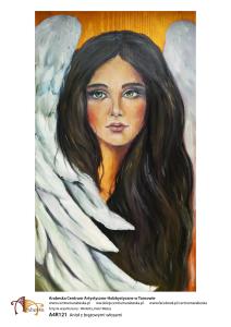 Papier ryżowy A4 Anioł z brązowymi włosami A4R121