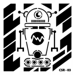 Szablon CADENCE 25x25cm Robot CSR-03