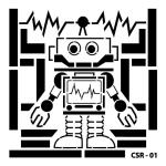 Szablon CADENCE 25x25cm Robot CSR-01