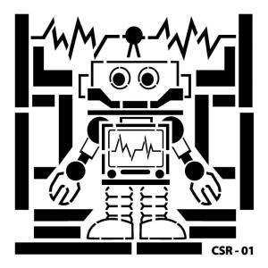 Szablon CADENCE 25x25cm Robot CSR-01
