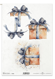 Papier ryżowy A4 R2486 BN 3D prezent