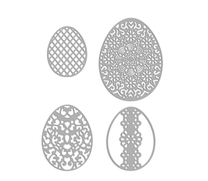 Wykrojnik zestaw jajka ażurowe a4