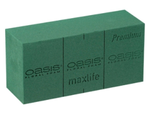 Oasis kostka morka zielona 11x7x7cm