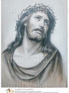 Papier ryżowy A4I8 Jezus w koronie cierniowej