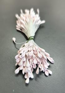 Pręciki do kwiatów serduszka - różowy pastelowy jasny