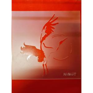 Szablon do malowania ZD żuraw 20x20cm