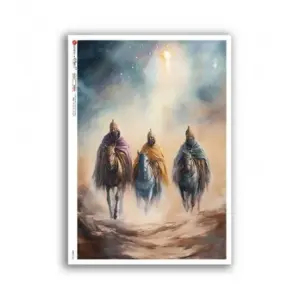 Papier ryżowy A5 Trzej Królowie C-0182