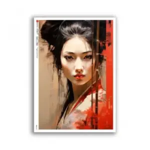 Papier ryżowy A4 Japonka FOLK-0096