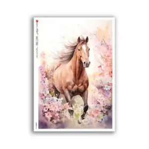 Papier ryżowy A4 Koń 0244