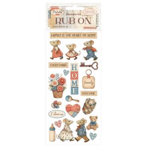 Rub-On transfer Familly Home