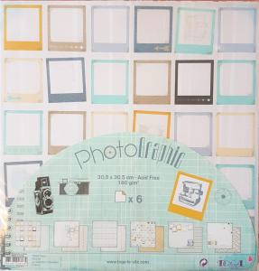 Papier scrap dwustronny 6 kartek 30,5x30,5cm 180g/m photographic