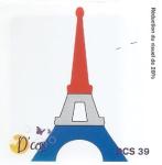 Wykrojnik wieża Eiffla 5x5cm