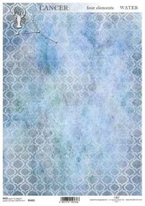 Papier ryżowy A4 R1421 tapeta niebieska - rak