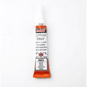 Konturówka metalik 20ml PENTART brązowy