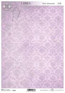 Papier ryżowy A4 R1424 tapeta liliowa - waga