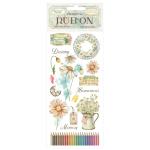 Rub-On transfer Daisy Art Harmonia