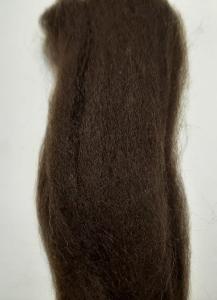 Wełna czesankowa +/- 5gr poł-amer/aust. brązowa ciemna czekolada