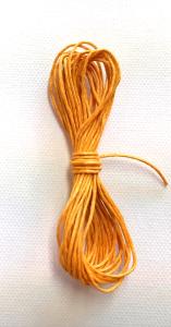 Sznurek woskowy 1mm x 5metrów żółty