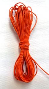 Sznurek woskowy 1mm x 5metrów pomarańczowy