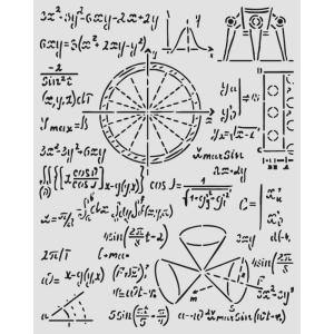 Szablon 3D 20x25 New Beginning Formuły matematyczne KSTD201