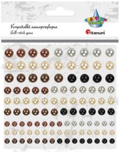 Półperełki samoprzylepne 108sztuk mix kolor TIT