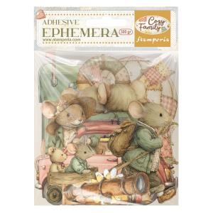 Papier mat samoprzylepny ephemera DFLCT93 Cozy Familly
