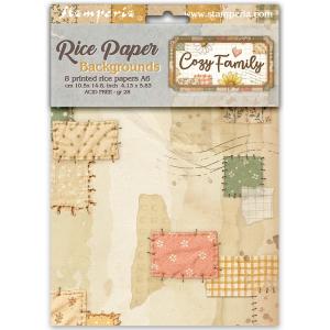 Zestaw 8 papierów A6 DFSAK6063 Cozy Familly tła