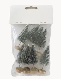 Choinka mini 6,5cm c.zielony x 8