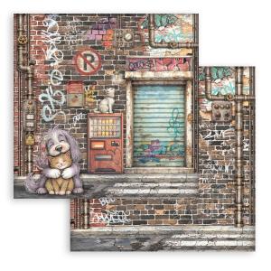 Papier scrap 30x30cm 1kartka Furry Friends 2 Street Art SBB1173