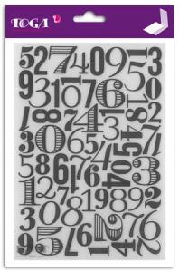 Szablon do embosingu A5 cyfry