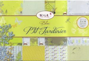 Papier scrap bloczek 36 kartek 11x16cm jardin secret