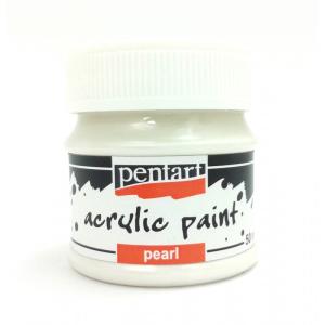 Farba akrylowa perłowa 50ml 2832 biały