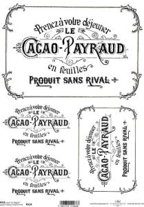 Papier ryżowy A4 R514 szyldy czarno-białe