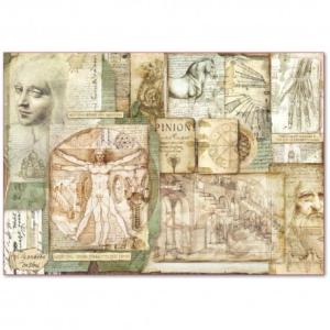 Papier ryżowy 33x48cm DFS390 Leonardo da Vinci
