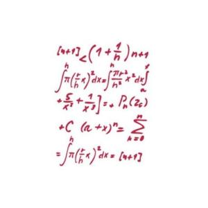 Szablon 21x30cm matematyka