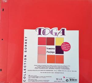 Przekładki do albumu 20kartek 30,5x30,5 red-rose