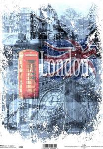 Papier ryżowy A4 R0234 Londyn budka