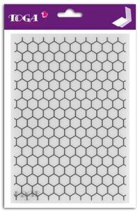 Szablon do embosingu A5 plastry miodu