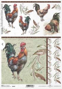 Papier ryżowy A4 R1092 Kogut pismo duży