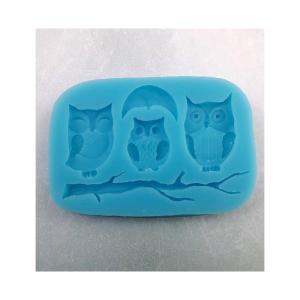 Foremka silikonowa 3 sowy