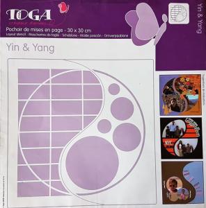 Szablon do zdjęć 30x30cm ying&yang