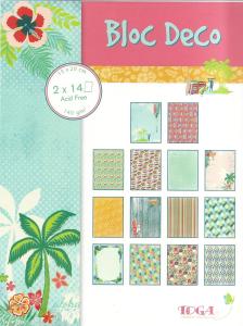 Papier scrap bloczek 28 kartek 15x20cm 140g/m waikiki beach