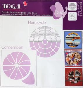 Szablon do zdjęć 30x30cm dwa koła