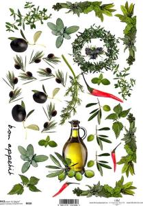 Papier ryżowy A4 R030 oliwa bon apetit