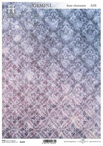 Papier ryżowy A4 R1420 tapeta niebieska - bliźnięta