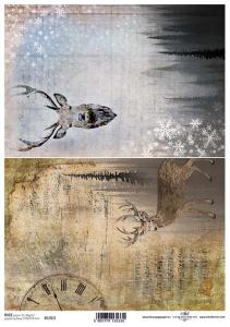 Papier ryżowy A4 R1313 jeleń